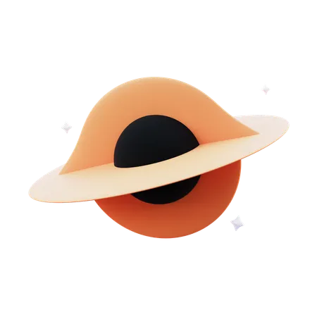 Black Hole  3D Icon