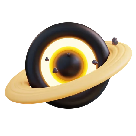 Black Hole  3D Icon