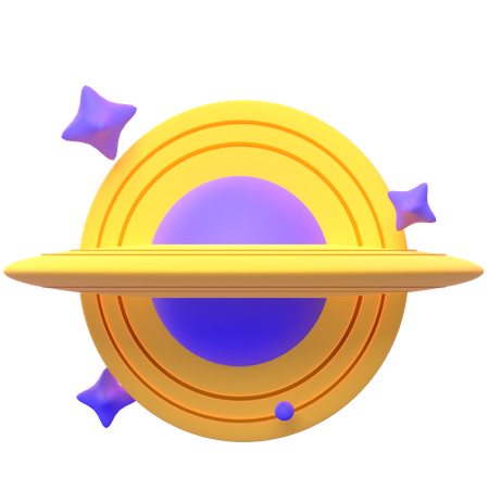 Black Hole  3D Icon