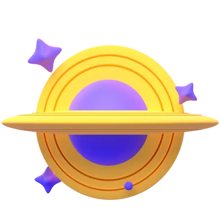 Black Hole  3D Icon