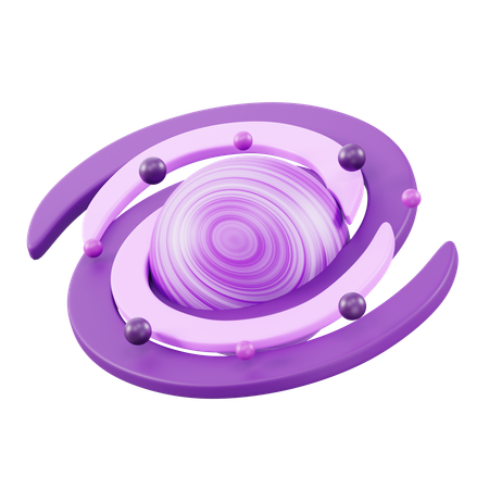 Black Hole  3D Icon