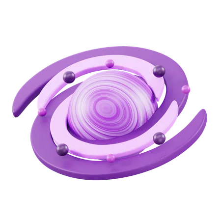 Black Hole  3D Icon