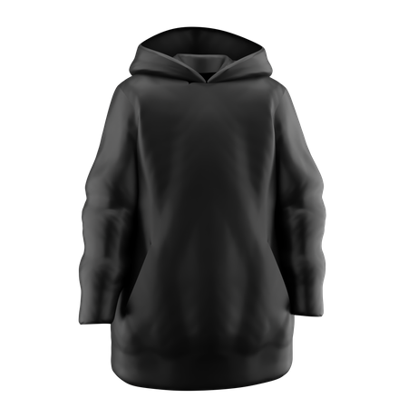 Black Hoodie  3D Icon