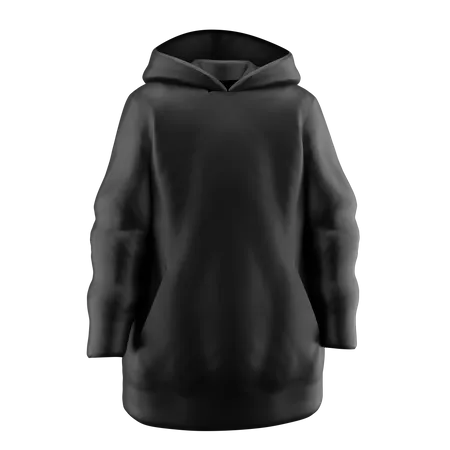 Black Hoodie  3D Icon