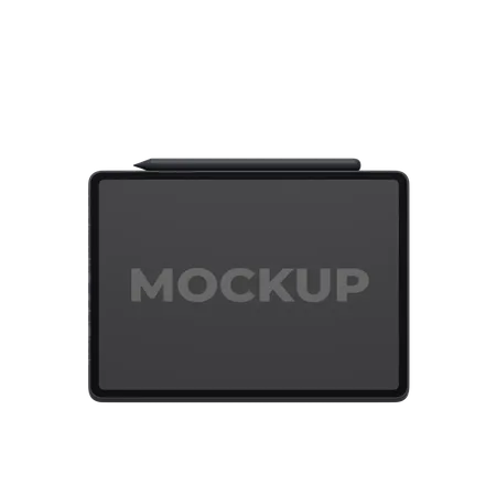 Black Ipad Mockup  3D Icon