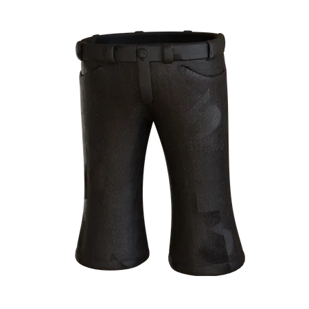Black Jeans With Texture  3D Icon