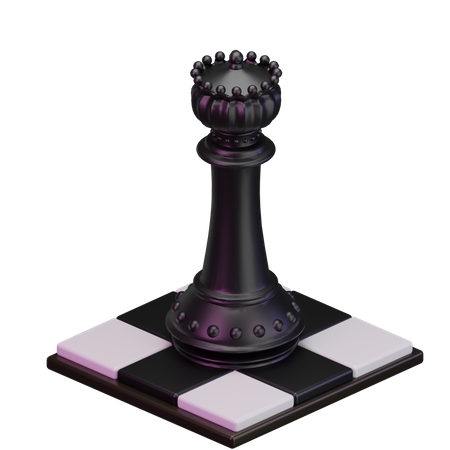 Black King  3D Icon