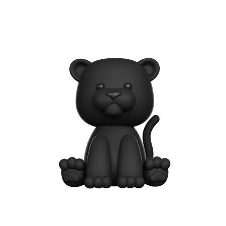 Black Leopard  3D Icon