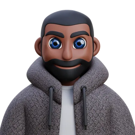 Black man  3D Icon