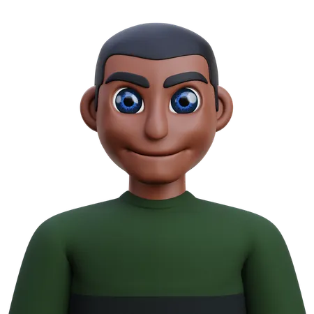 Black man  3D Icon