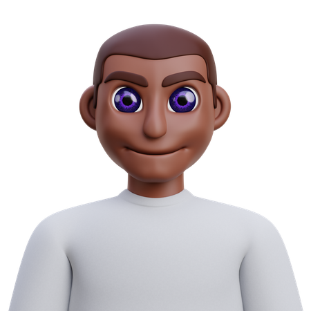 Black man  3D Icon