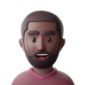 black man emoji 3d