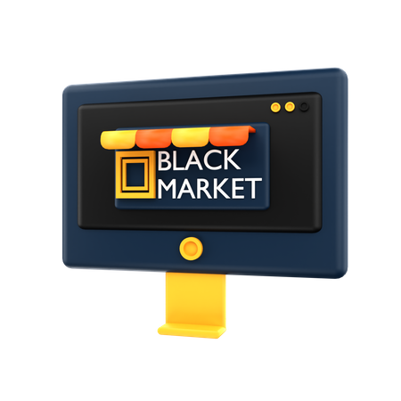 Black Market  3D Icon