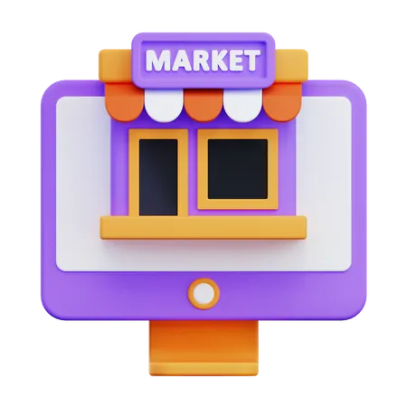 Black Market  3D Icon