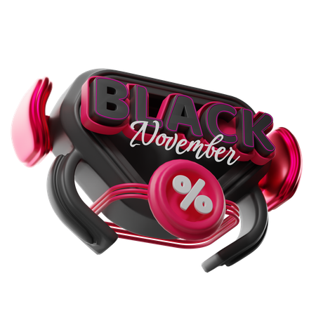 Black November Special Discount  3D Icon