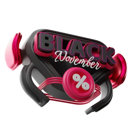 Black November Special Discount  3D Icon