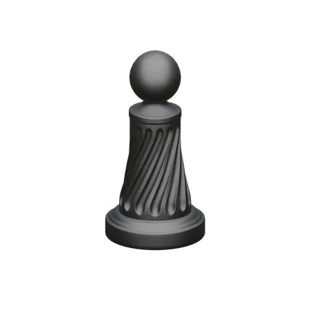 Black Pawn  3D Icon