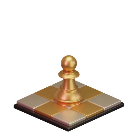 Black pawn  3D Icon