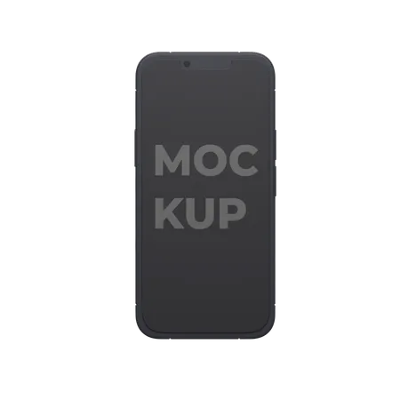 Black Phones Mockup  3D Icon