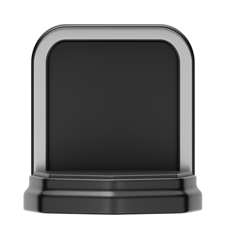 Black Podium Showcase  3D Icon