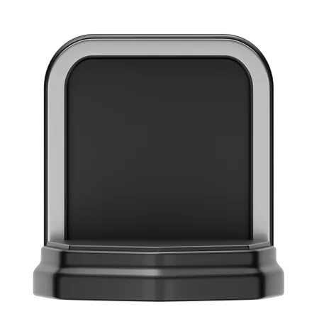 Black Podium Showcase  3D Icon
