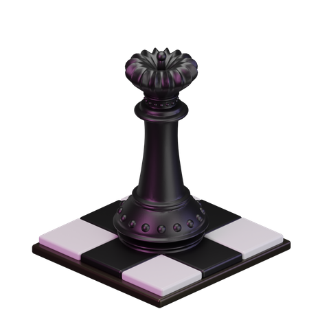 Black Queen 3D Icon