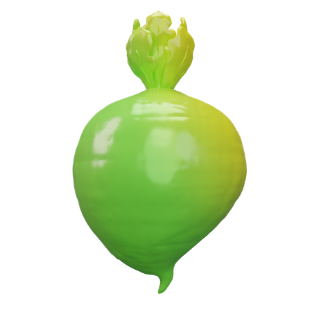 Black Radish  3D Icon