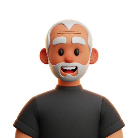 BLACK SHIRT MAN  3D Icon