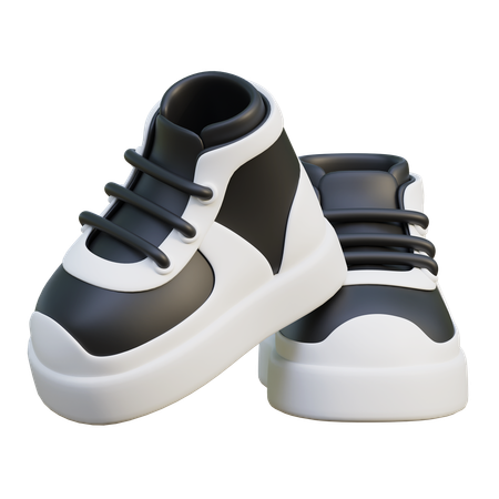 Black Sneakers  3D Icon