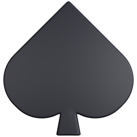 Black Spades  3D Icon