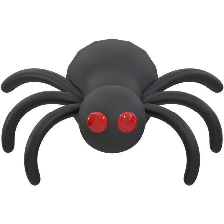 Black Spider 3D Icon