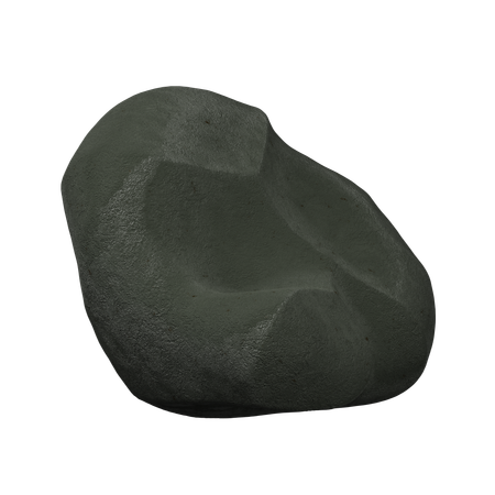 Black Stone  3D Icon