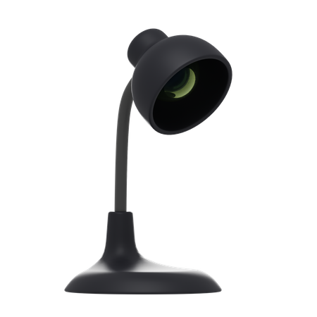 Black Study Lamp  3D Icon