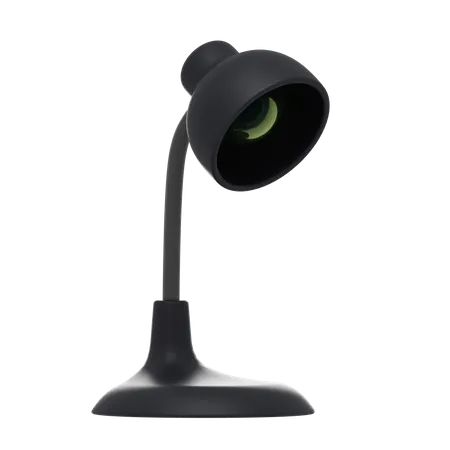 Black Study Lamp  3D Icon