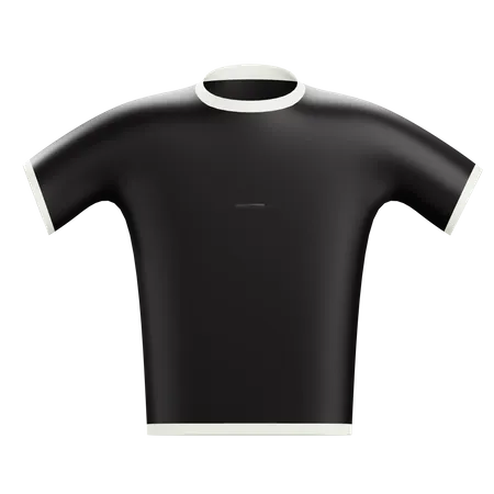 Black T Shirt Mockup  3D Icon