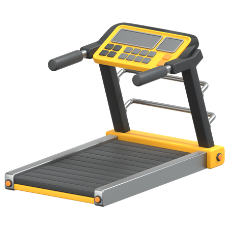 Black Treadmill  3D Icon