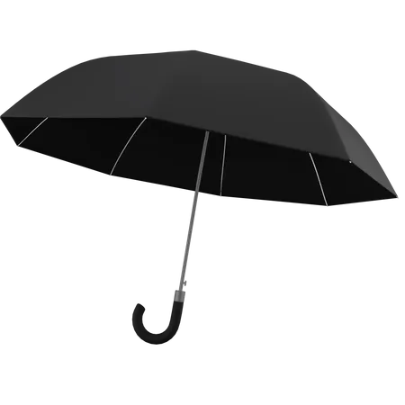 Black umbrella  3D Icon