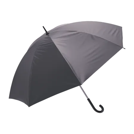 Black Umbrella  3D Illustration