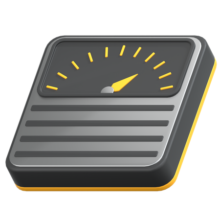 Black Weight Scale  3D Icon