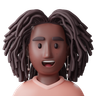 3d black girl emoji