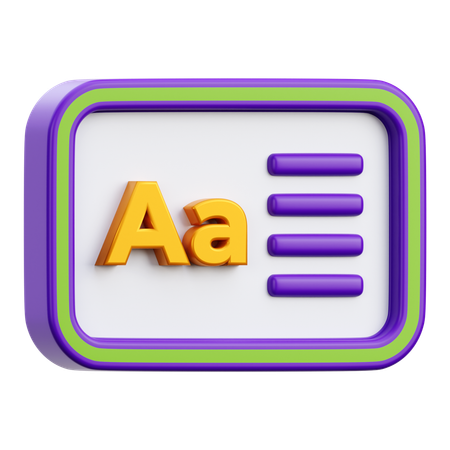 Blackboard  3D Icon