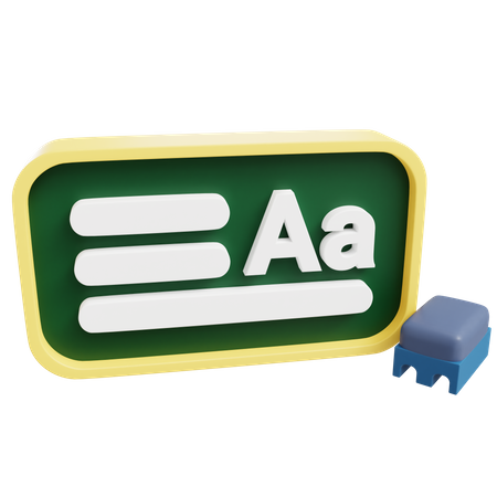 Blackboard  3D Icon