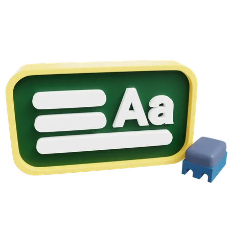 Blackboard  3D Icon