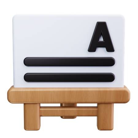 Blackboard  3D Icon