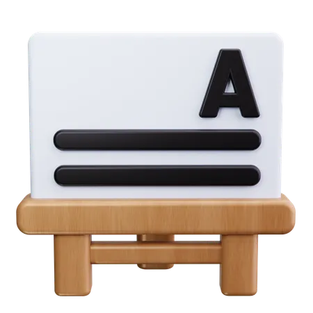 Blackboard  3D Icon