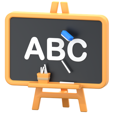 Blackboard  3D Icon