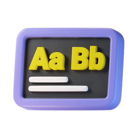 Blackboard  3D Icon