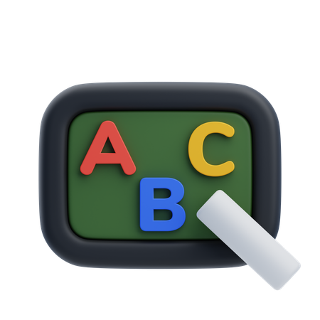 Blackboard  3D Icon