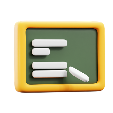 Blackboard  3D Icon