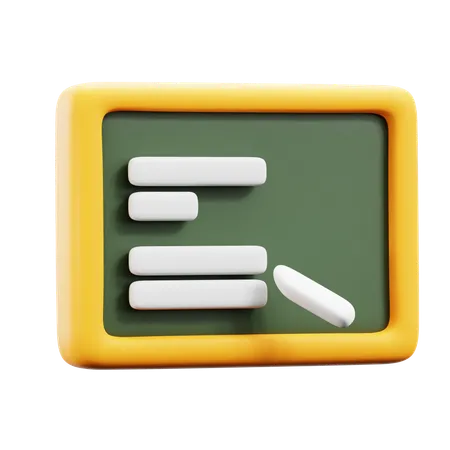 Blackboard  3D Icon